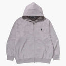 Bape Solid Camo Jacquard One Point Relaxed Fit Zip Hoodie Gray