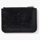 Bape Solid Camo Leather Pouch Wallet Black