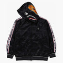 Bape Solid Camo Relaxed Fit Shark Full Zip Hoodie Black