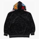 Bape Solid Camo Relaxed Fit Shark Full Zip Hoodie Black