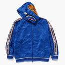 Bape Solid Camo Relaxed Fit Shark Full Zip Hoodie Blue