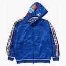 Bape Solid Camo Relaxed Fit Shark Full Zip Hoodie Blue