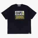 Bape Sounds Logo Tee Navy