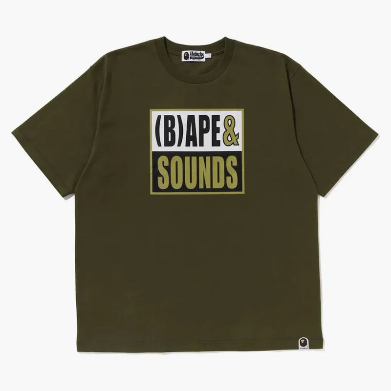 BAPE SOUNDS LOGO TEA OliveDrab