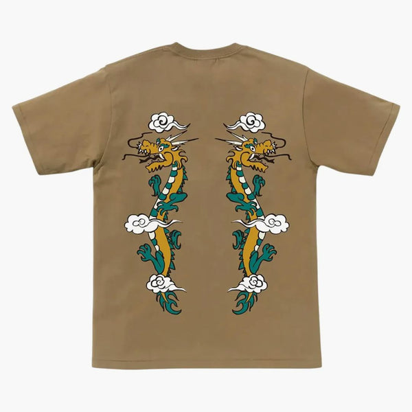 Bape Souvenir Dragon Tee Beige
