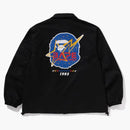 Bape Space Ape Relaxed Fit Coach Jacket Black
