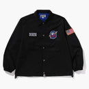 Bape Space Ape Relaxed Fit Coach Jacket Black