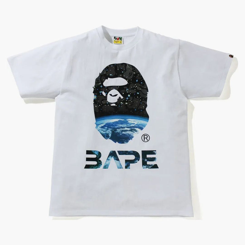 Bape spazio camo scimmia tee tee bianco