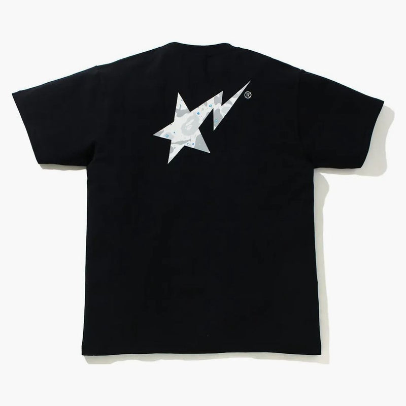 Bape Space Camo Bape Sta Logo Tee Black