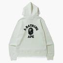 Bape Space Camo College Pullover Hoodie White