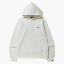 Bape Space Camo College Pullover Hoodie White