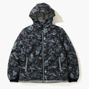 Bape Space Camo Hoodie Down Jacket Black