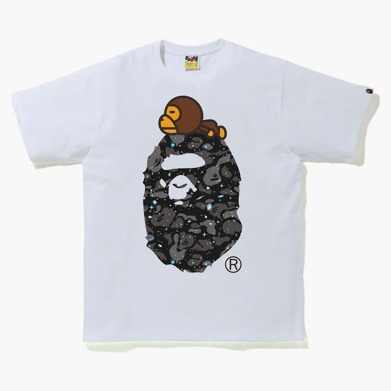 Bape Space Camo Milo na Big Ape Tea (FW21) White