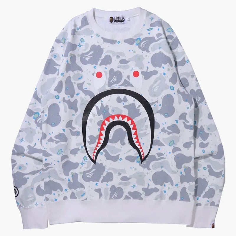 Space bape camo camo di squalo bianco bianco