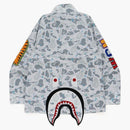 Bape Space Camo Shark M-65 Jacket White