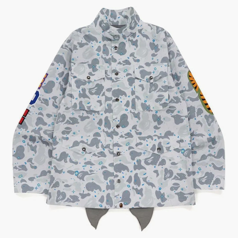 Bape Space Camo Shark M-65 Jacket White