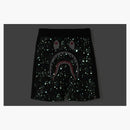 Bape Space Camo Shark Sweat Shorts Black