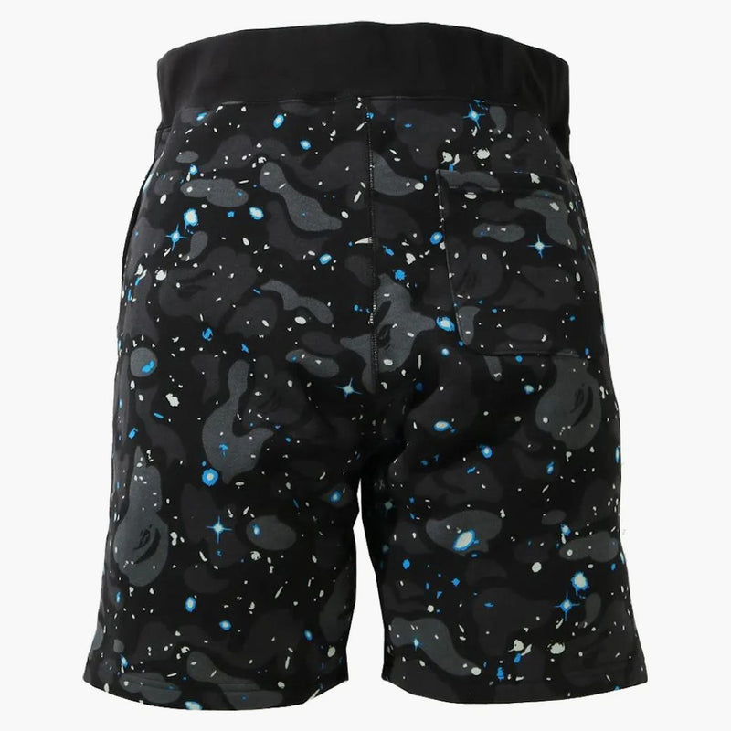 Bape Space Camo Shark Sweat Shorts (SS21) Black