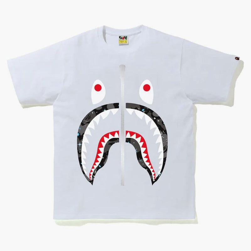 Bape Space Camo Shark Tea (SS21) Bianco