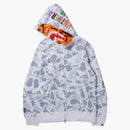 Bape Space Camo Tiger Full Zip Hoodie White