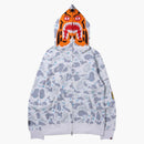 Bape Space Camo Tiger Full Zip Hoodie White