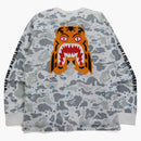 Bape Space Camo Tiger L/s Tee White