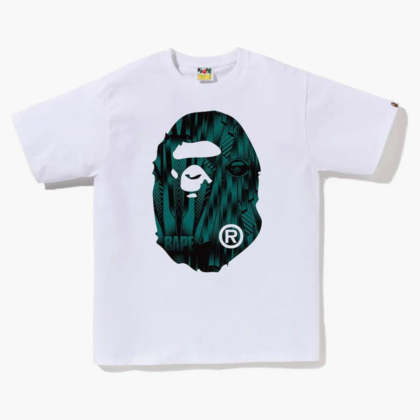 Bape Speed ​​Racer Big Ape Head Tee White Blue