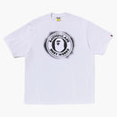 BAPE SRAPER PRINT BUYNED WORKECED FIT TEE WHITE