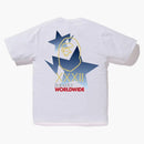 Bape Sta Ape Head Outline Tea White