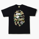 Bape Sta Camo Big Ape Head Tee Black/yellow