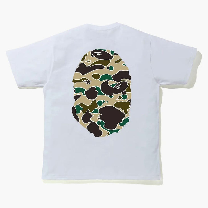 Bape Sta Camo Big Ape Head Tee White/Yellow