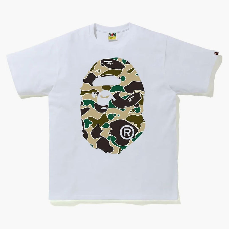 Bape Sta Camo Big Ape Head Tee White/Yellow