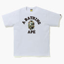 Bape Sta Camo College Tee White/Yellow