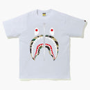 Bape Sta Camo Shark Tee White/yellow