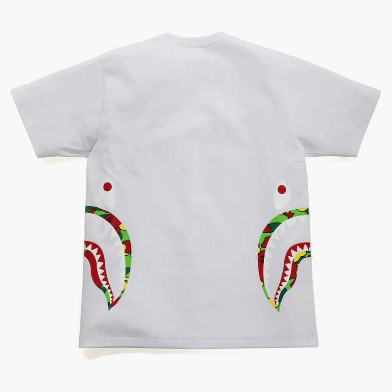 Bape Sta Camo Side Shark Tee White/Multi
