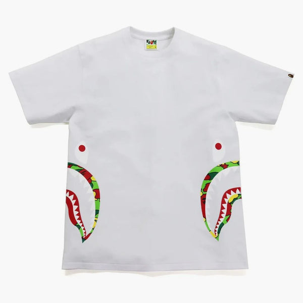 Bape Sta Camo Side Shark Tee White/multi