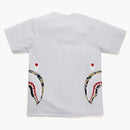 Bape Sta Camo Side Shark Tee White/yellow