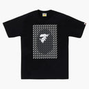 Bape Sta Houndstooth Ape Head Tee Black/black