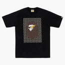 Bape Sta Houndstooth Ape Head Tee Black/brown