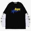 BAPE STA Capa L/S TEA NEGRO