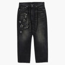 Bape Sta Patch Work Loose Fit Denim Pants Black