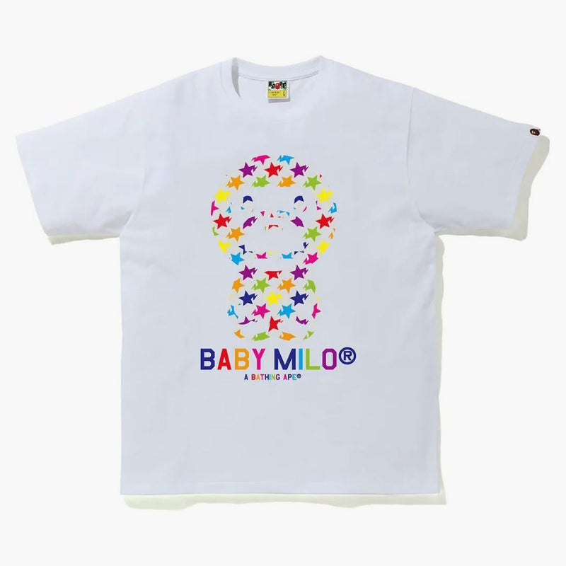 Bape Sta vzorec Baby Milo Tea White