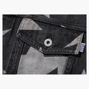 Bape sta pattern loose fit denim jacket black