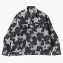 Bape sta pattern loose fit denim jacket black