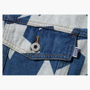 Bape Sta Pattern Loose Fit Denim Jacket Indigo