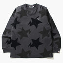 Bape Sta Pattern Relaxed Fit L/s Tee Black