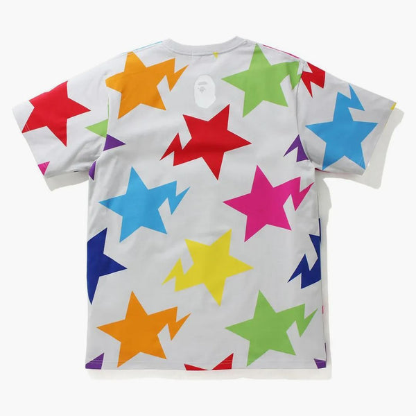 Bape -sta vzorec uvolněný fit tee multi