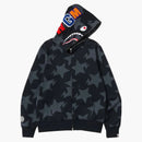 BAPE STA PATRY THARK Full Zip Soodie Black