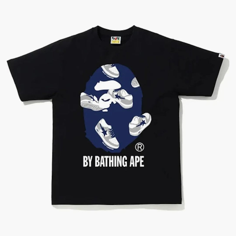 BAPE STA RASSIONE BAMBINARE BLACO DI APE NERO/NAVIO