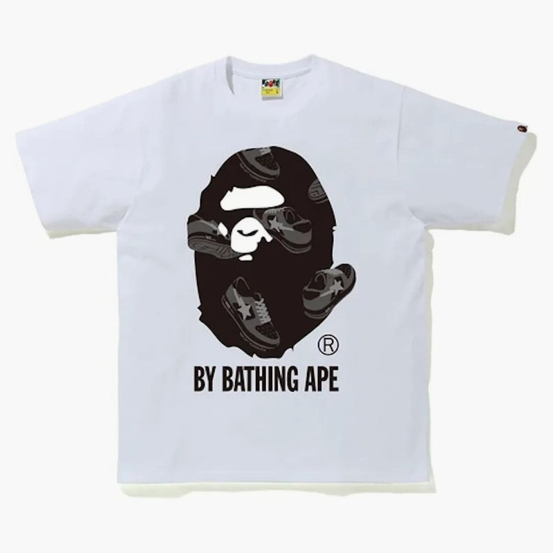 BAPE STA RANDOM BI GĂRĂTOR APE TEE WHITE/BLACK